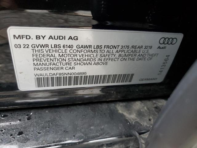 2022 AUDI A8 L WAULDAF85NN004895