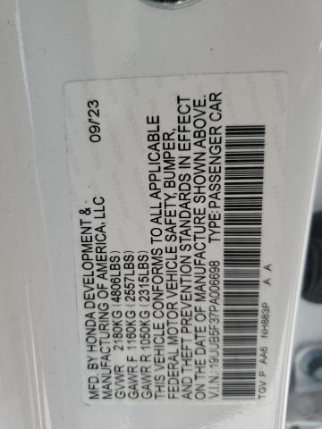 2023 ACURA TLX 19UUB5F37PA006698