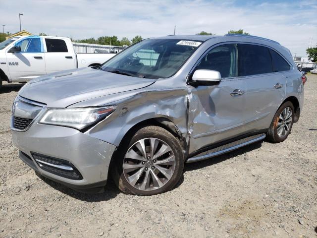 ACURA MDX TECHNO 2014 white  gas 5FRYD4H42EB040111 photo #1