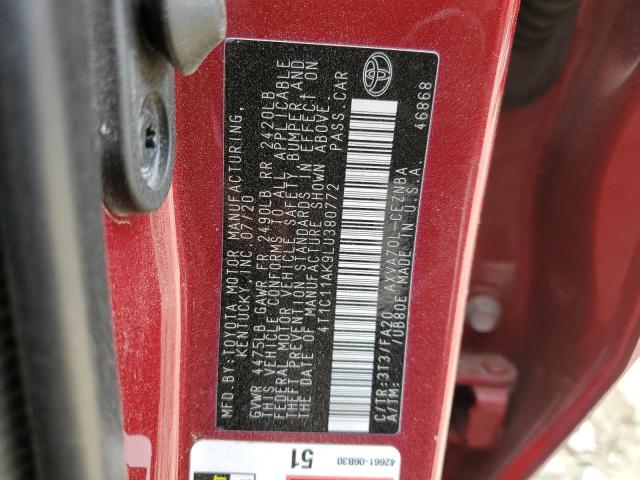 2020 TOYOTA CAMRY LE - 4T1C11AK9LU380772
