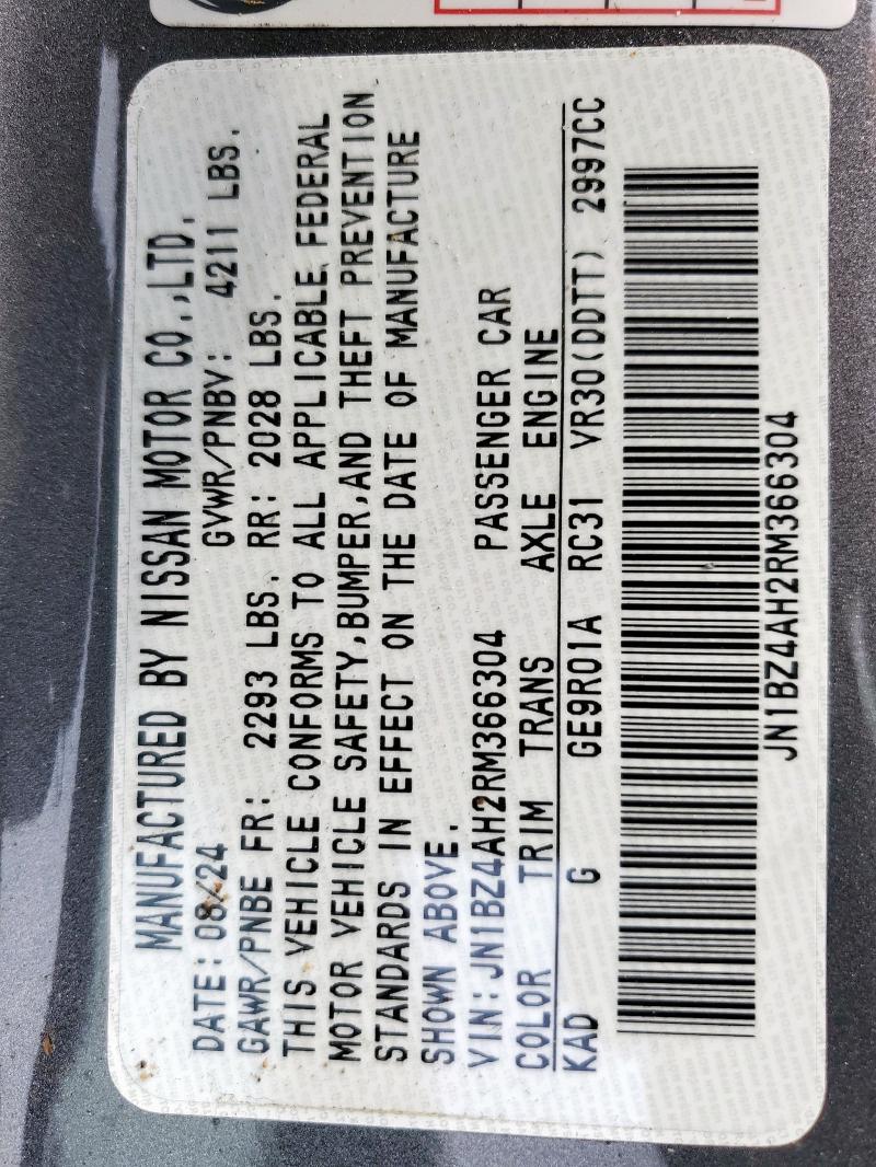 2024 NISSAN Z SPORT - JN1BZ4AH2RM366304