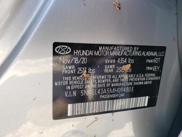2021 HYUNDAI SONATA SEL - 5NPEL4JA5MH094803