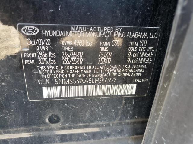 2020 HYUNDAI SANTA FE L - 5NMS53AA5LH286922