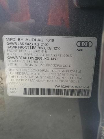 2017 AUDI Q5 PREMIUM - WA1C2AFPXHA073734