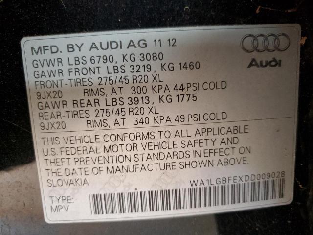 wa1lgbfexdd009028 - 2013 Audi q7 premium plus - #54529275