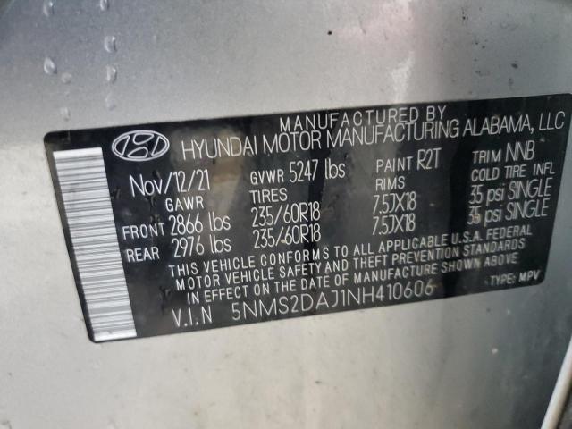 2022 HYUNDAI SANTA FE S - 5NMS2DAJ1NH410606