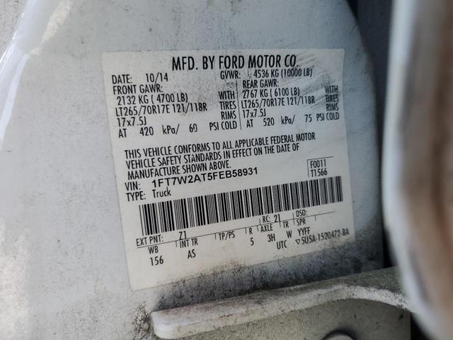 2015 FORD F250 SUPER - 1FT7W2AT5FEB58931