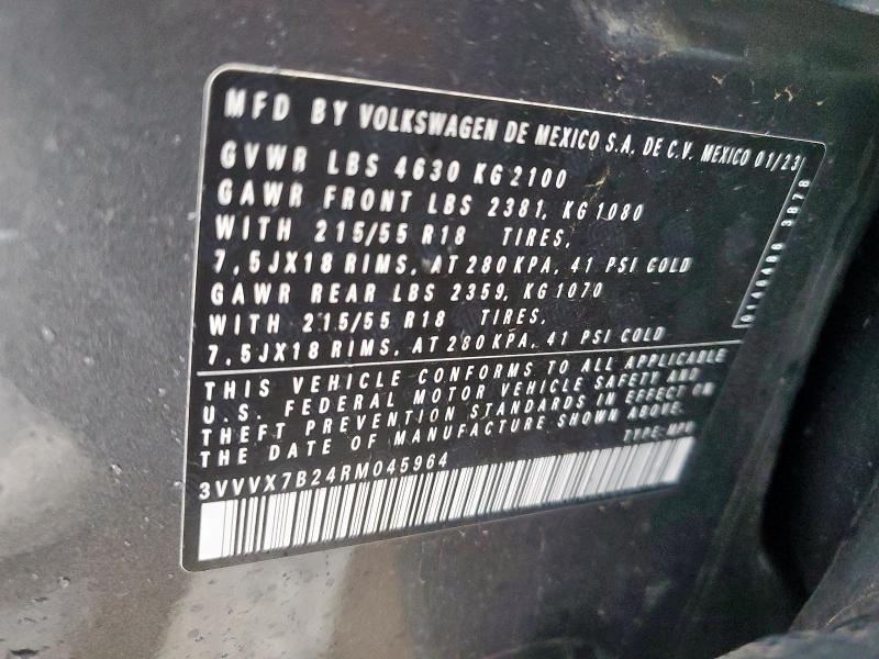 2024 VOLKSWAGEN TAOS SE 3VVVX7B24RM045964