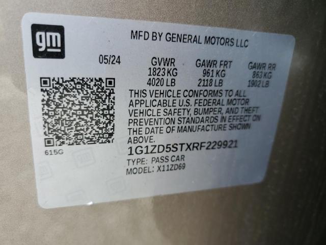 2024 CHEVROLET MALIBU LT - 1G1ZD5STXRF229921