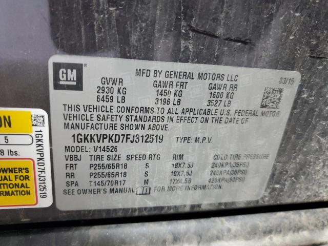 2015 GMC ACADIA SLE - 1GKKVPKD7FJ312519