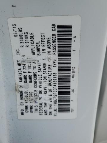 2015 HONDA ACCORD LX - 1HGCR2F30FA189138