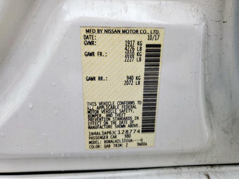 2018 NISSAN ALTIMA 2.5 - 1N4AL3AP6JC128774