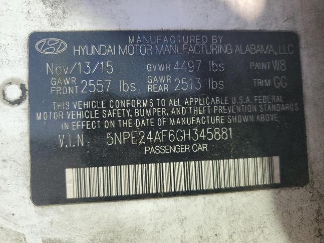 2016 HYUNDAI SONATA SE - 5NPE24AF6GH345881