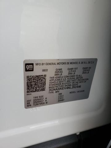 2022 CHEVROLET EQUINOX LT - 3GNAXKEV4NL292446