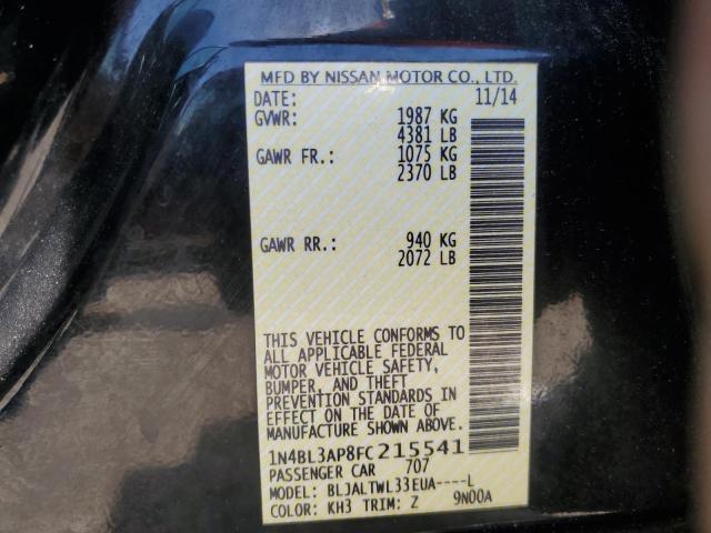 2015 NISSAN ALTIMA 3.5S 1N4BL3AP8FC215541