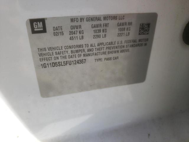 2015 CHEVROLET MALIBU 2LT - 1G11D5SL5FU124367