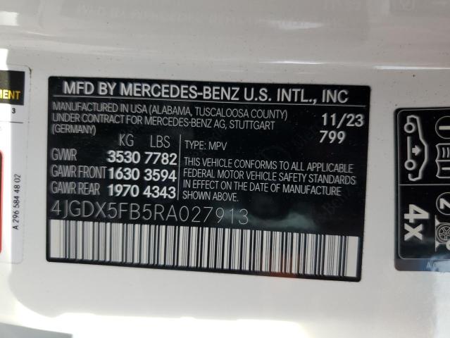 2024 MERCEDES-BENZ EQS SUV 68 4JGDX5FB5RA027913