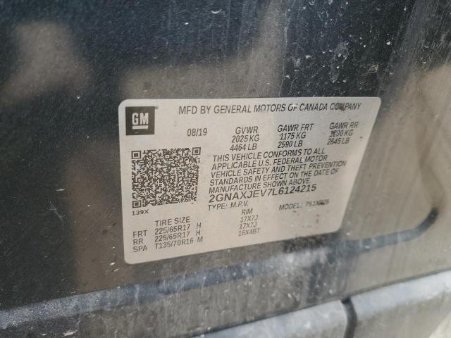 2020 CHEVROLET EQUINOX LT - 2GNAXJEV7L6124215