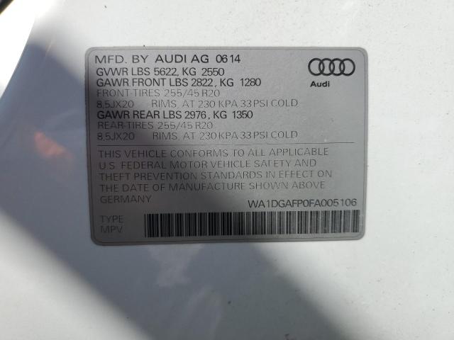 2015 AUDI Q5 PREMIUM - WA1DGAFP0FA005106