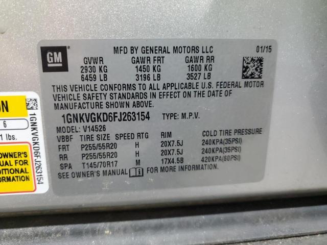 2015 CHEVROLET TRAVERSE L - 1GNKVGKD6FJ263154