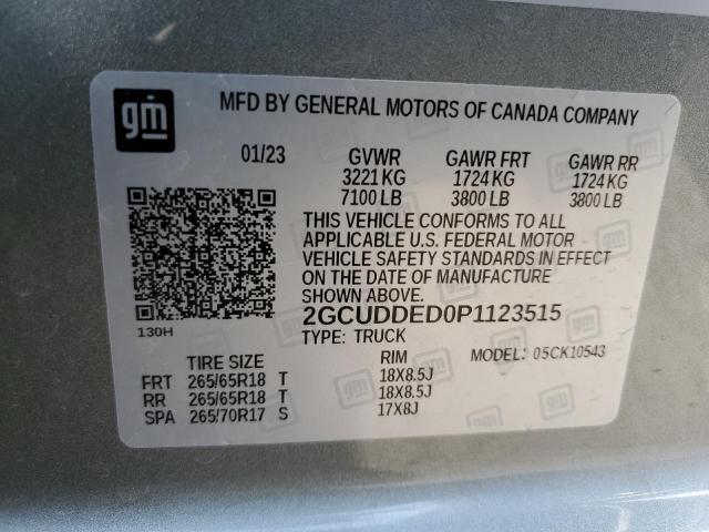 2023 CHEVROLET SILVERADO - 2GCUDDED0P1123515