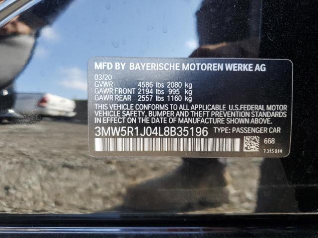 2020 BMW 330I - 3MW5R1J04L8B35196