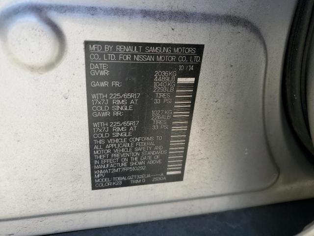 2015 NISSAN ROGUE S - KNMAT2MT7FP510292