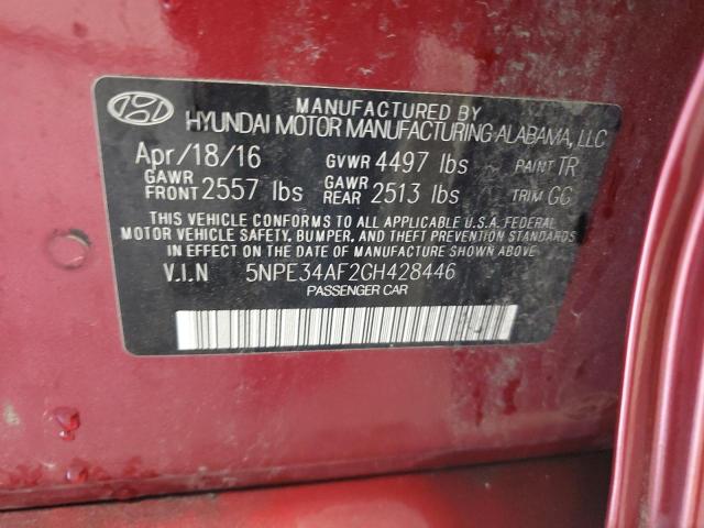 2016 HYUNDAI SONATA SPO - 5NPE34AF2GH428446