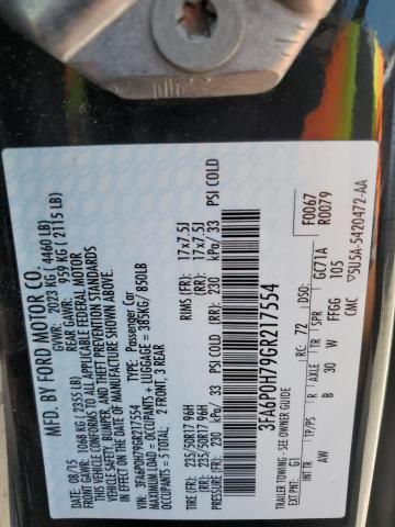 2016 FORD FUSION SE - 3FA6P0H79GR217554