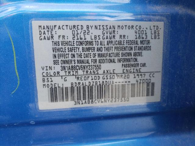 2022 NISSAN SENTRA SV - 3N1AB8CV6NY237550