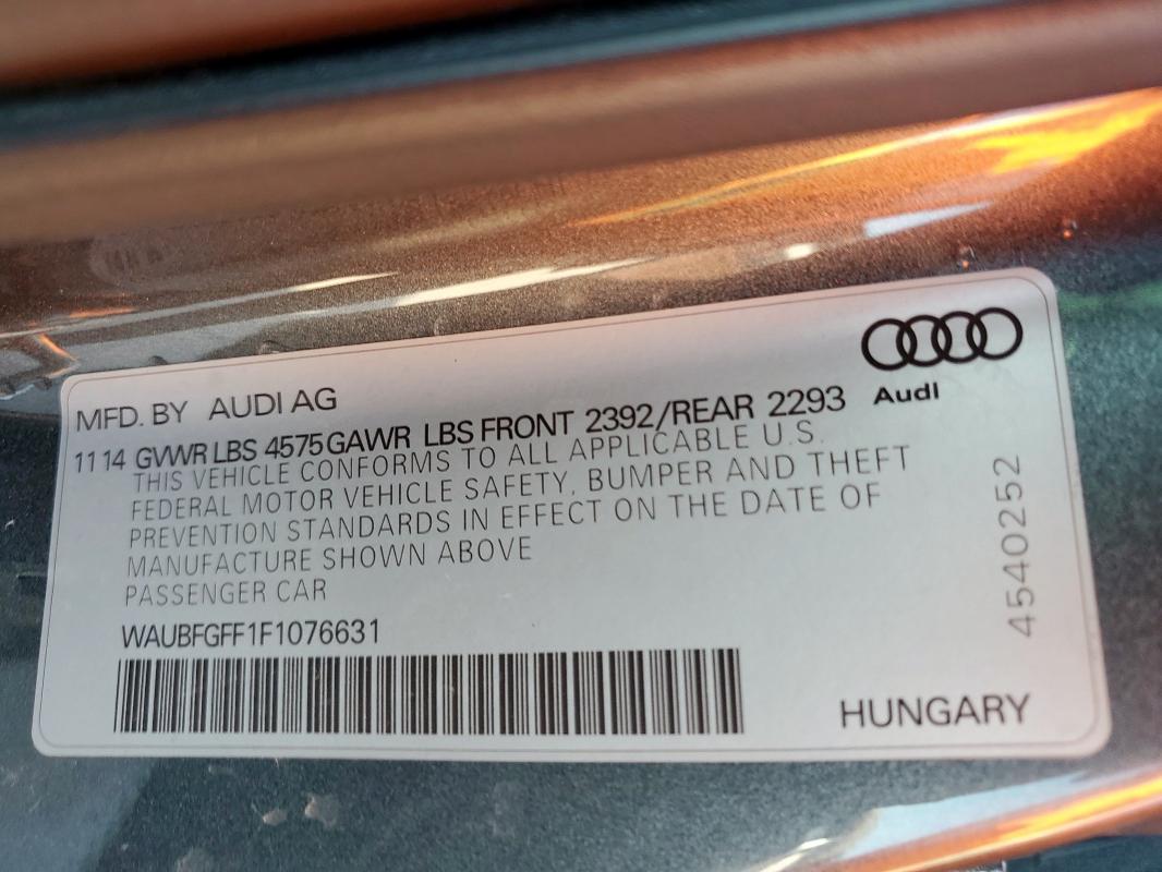 2015 AUDI A3 PREMIUM - WAUBFGFF1F1076631