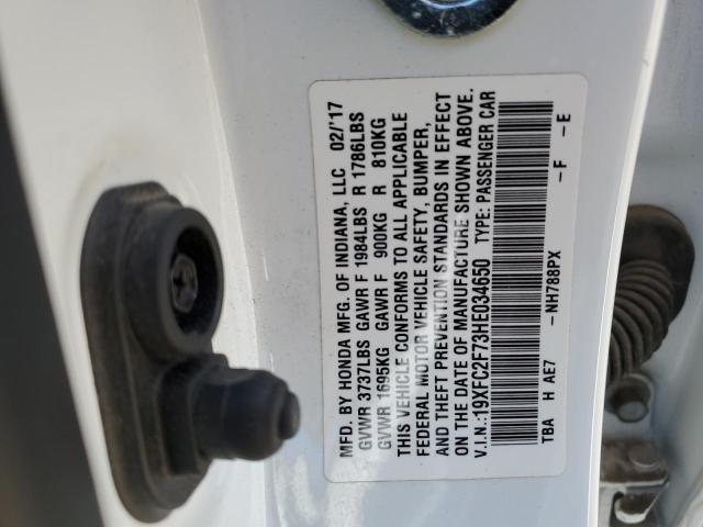 2017 HONDA CIVIC EX - 19XFC2F73HE034650