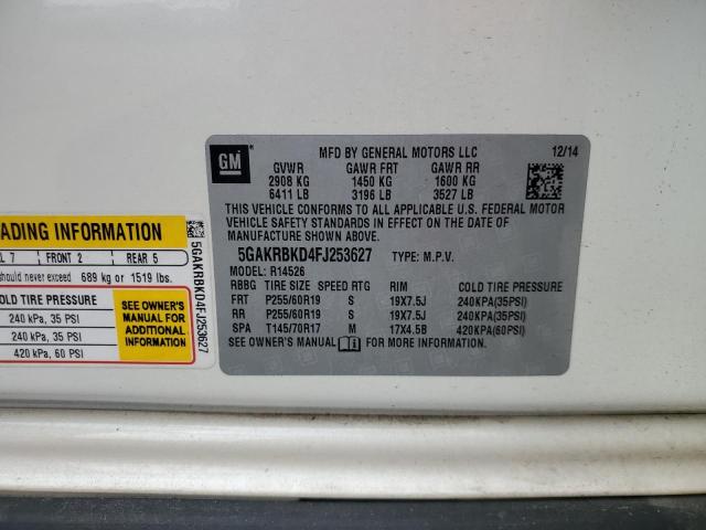 2015 BUICK ENCLAVE - 5GAKRBKD4FJ253627