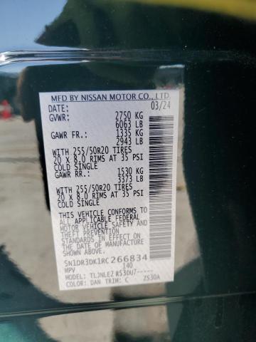 2024 NISSAN PATHFINDER - 5N1DR3DK1RC266834