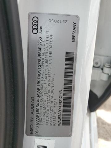 2017 AUDI A6 COMPETI - WAUF3AFC9HN012443