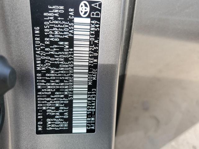 2017 TOYOTA COROLLA L - 5YFBURHE2HP651214