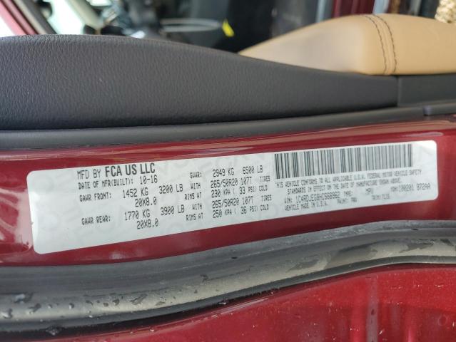 2017 DODGE DURANGO CI - 1C4RDJEG8HC666962