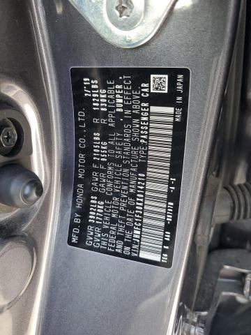 2019 HONDA CIVIC EX - JHMFC1F30KX014210