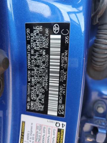 2021 TOYOTA C-HR XLE JTNKHMBX1M1107606