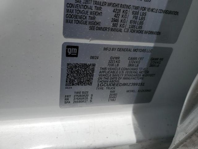 2024 CHEVROLET SILVERADO - 1GCUDEED8RZ399151