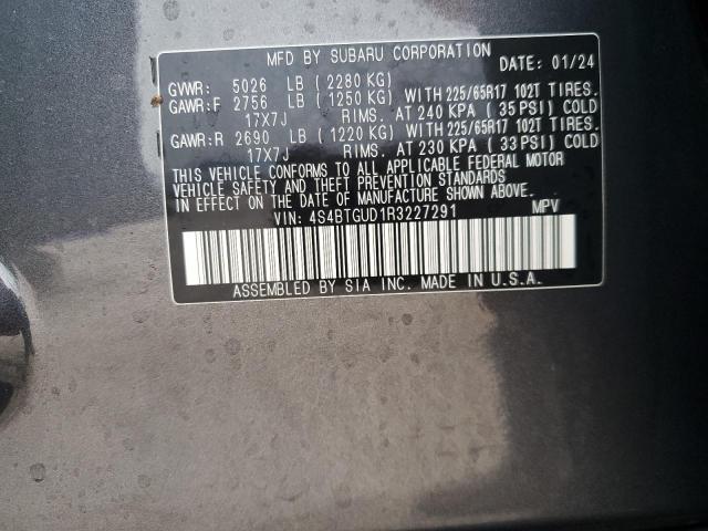 2024 SUBARU OUTBACK WI 4S4BTGUD1R3227291