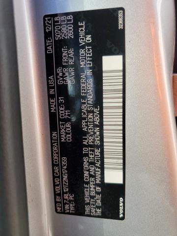2022 VOLVO S60 B5 MOM - 7JRL12TZ2NG174359