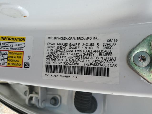 2019 HONDA ACCORD TOU - 1HGCV2F90KA030050
