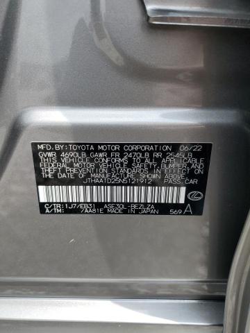 2022 LEXUS IS 300 - JTHAA1D25N5121912