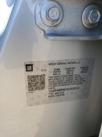 2018 CHEVROLET VOLT LT - 1G1RA6S50JU153514