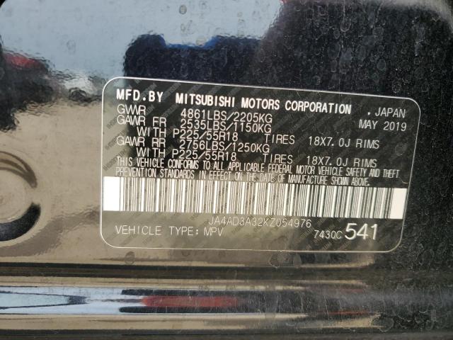 2019 MITSUBISHI OUTLANDER - JA4AD3A32KZ054976