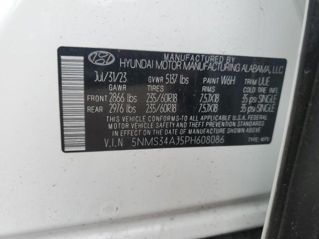 2023 HYUNDAI SANTA FE S - 5NMS34AJ5PH608086