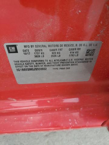2018 CHEVROLET CRUZE LT - 3G1BE6SM0JS550802