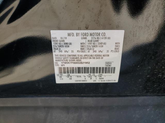2019 FORD EXPLORER L - 1FM5K7F86KGB21952