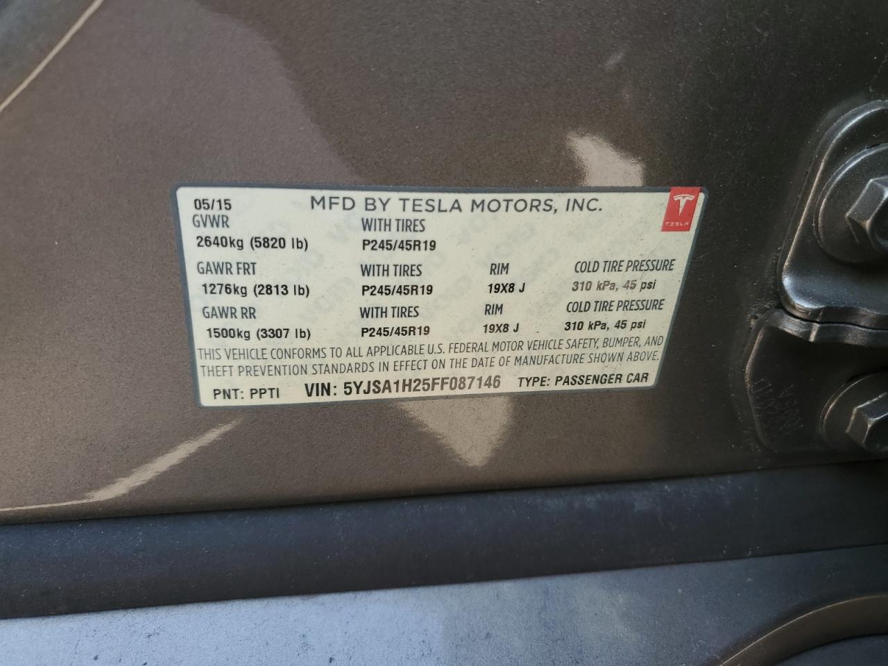 TESLA MODEL S 85D